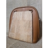 Plecak ze skóry i korka jasnobrązowy