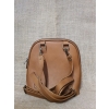 Plecak ze skóry i korka jasnobrązowy