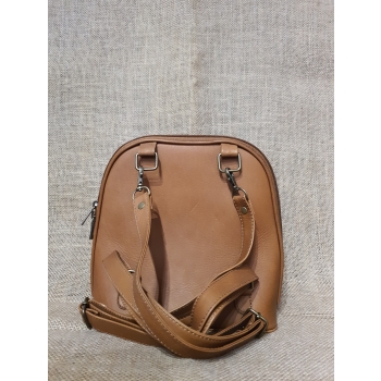 Plecak ze skóry i korka jasnobrązowy