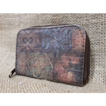 Portmonetka ze skóry i korka  .