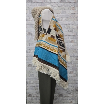 PONCHO ORYGINALNE Z EKWADORU