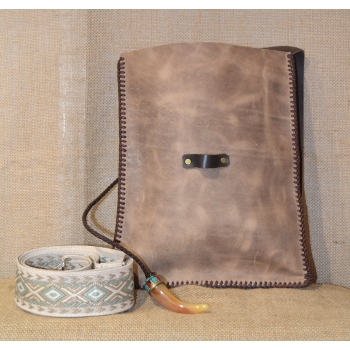 Torebka vintage skóra czarna .