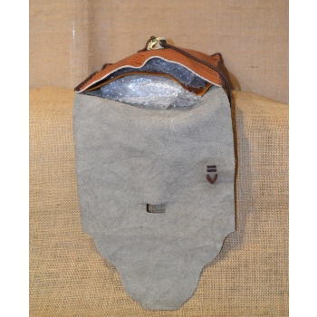 Torebka vintage skóra zielona .