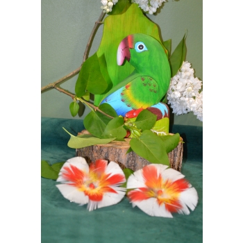 KOLCZYKI  Z PIÓR W KSZTAŁCIE KWIATÓW