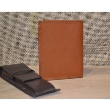 Portfel skórzany brązowy męski .