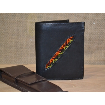 Portfel skórzany czarny męski .