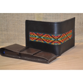 Portfel skórzany czarny męski .