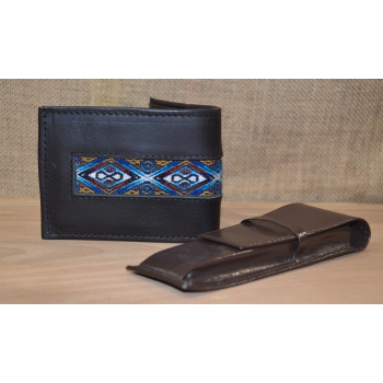 Portfel skórzany czarny męski .