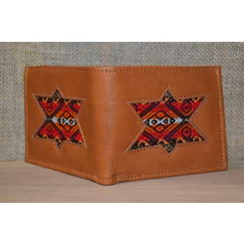 Portfel skórzany brązowy męski .